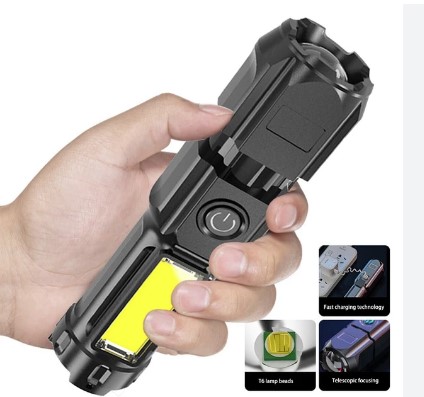 Lanterna Tática Altomex Recarregável Led AL-B1950 www.distribuidoracp.